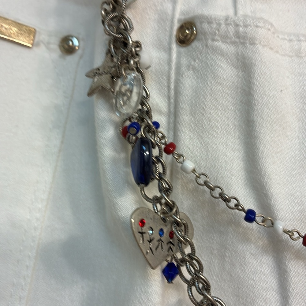 NWT Chico’s Patriotic Charm Bracelet for Pants - Picture 4 of 7